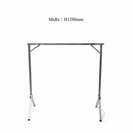 EXHIBITION FOLDABLE HANGER RACK / ハンガーラック / 洋服ハンガー  / プランツハンガー  / サイズ  約W1000×D530mm +3段階の高さ調節可能