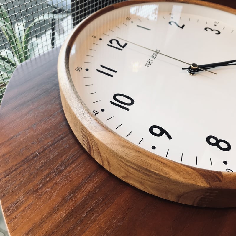 WOOD CLOCK 掛け時計 / 電波時計 / GERMAN / φ300xD55mm /
