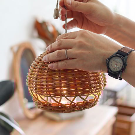 THE AROROG RATTAN SHADE LAMP / ペンダントライト with ハングランプ タイプ2