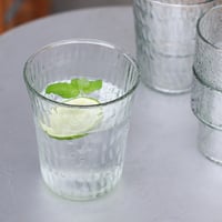 Scenery ガラスグラス / 350ml / 4個セット/ シナリーグラス / 角度により淡いブルー/グリーンに見えるカラーが爽やかで魅力的なグラス