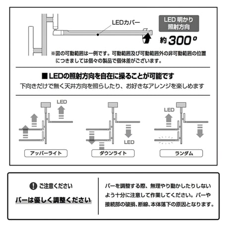 vision 3 LED-ceiling lamp / 暖色 白色調色切替可能な3灯シーリングランプ / WHITE , BLACK / LED内蔵照明