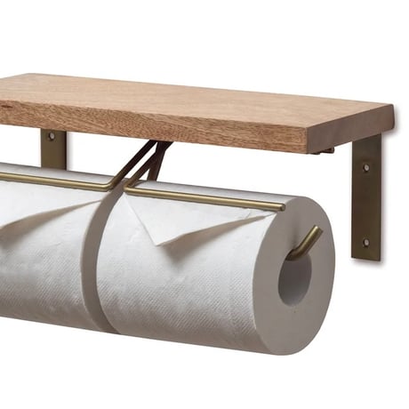 TOILET PAPER HOLDER W / WHITE , GRAY , BLACK , ANTIQUE GOLD / トイレットペーパーホルダー