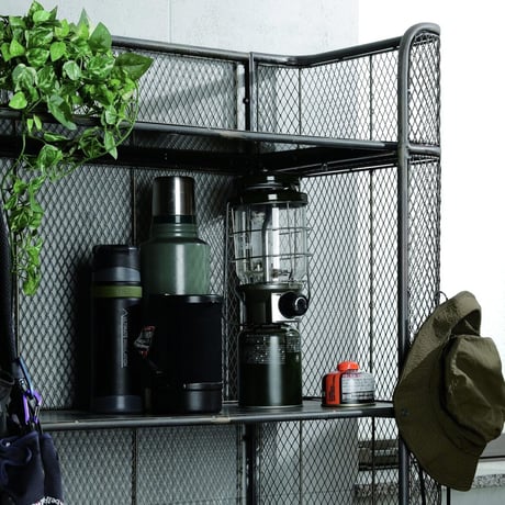 EXPANDED METAL HIGH SHELF / ワゴンラック /ディスプレイ / 可動式  / 5段シェルフ サイズ : W950×H2000×D390mm / 37kg