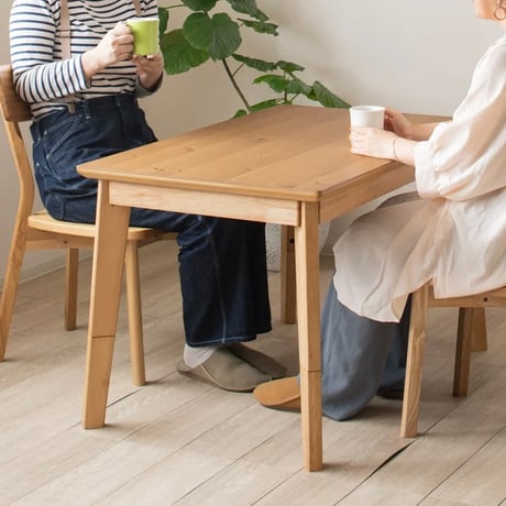 2WAY kotatsu TABLE / オーク材とウォールナットのコタツテーブル / Natural , Brown / リビングテーブル / コタツテーブル
