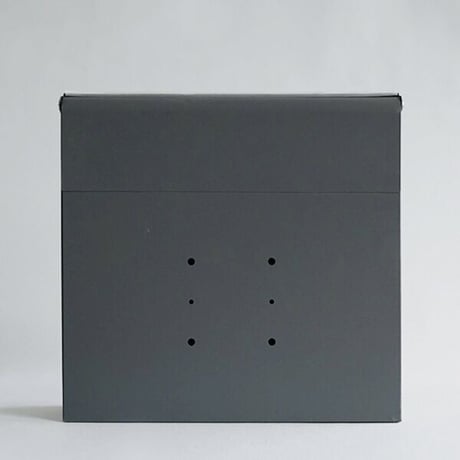 ルーフィングポスト / 鍵付き / ダークグレー サイズ/約w385×d140×h370mm ※投函口サイズ/約w320×h33m
