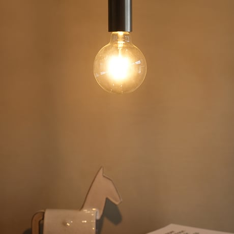PENDANT LIGHT 01 /  E26 / STAINLESS , BRASS / 重厚な存在感の裸電球ペンダントライト