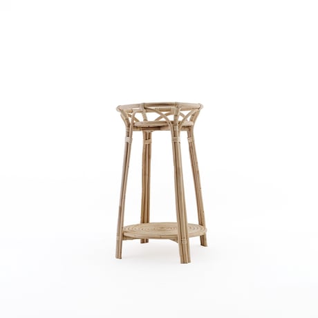 RATTAN PLANT STAND / Sサイズ , Lサイズ / ナチュラルな美しさを引き立てる2段プラントスタンド