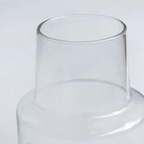 REUSE GLASS BASE ロケート / 口が広くて活けやすいフラワーベース / Lサイズ / H23cm  / フラワーベース   / Horn please made