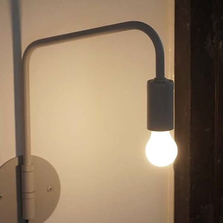 BRACKET LIGHT / Sサイズ / シンプルでスタイリッシュなブラケットライト / GRAY , BLACK / E17口径 LED電球専用 / HS3245