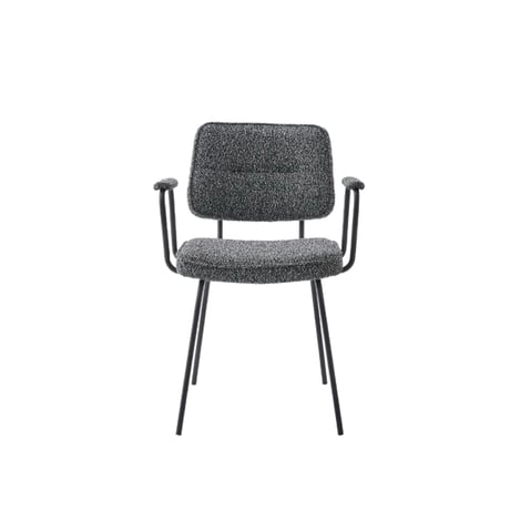 GRAY ARM CHAIR / スタイリッシュなデザイン性と快適性を備えたダイニングチェア / アームチェア / GRAY , DARK GRAY