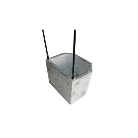 iron × cement umbrella stand / WH 傘立て / サイズ : W18×D14×H45cm