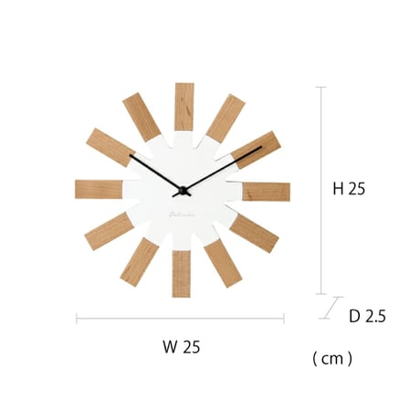 wielko wall clock / ウォールクロック / white , black / 掛け時計 壁掛け時計ヴィエルコ