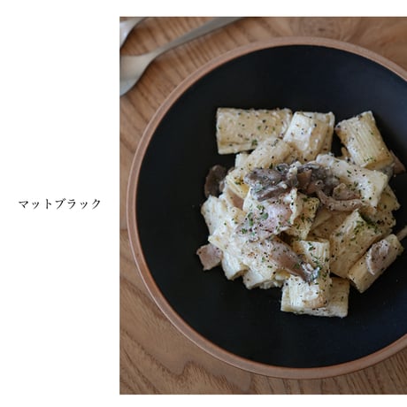 落ちついた素焼きの素材感のカレーとパスタのお皿 / PURE MAT PLATE / AXCIS  / お皿 ※ペア 2皿セット / 陶器食器