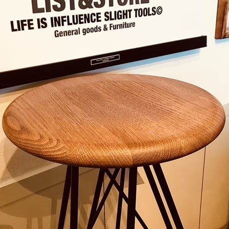 AXCIS.INC IRON WOOD STOOL / スツール / 無垢材/ ダイニングチェア スツール / サイズ W285×D285×H460mm