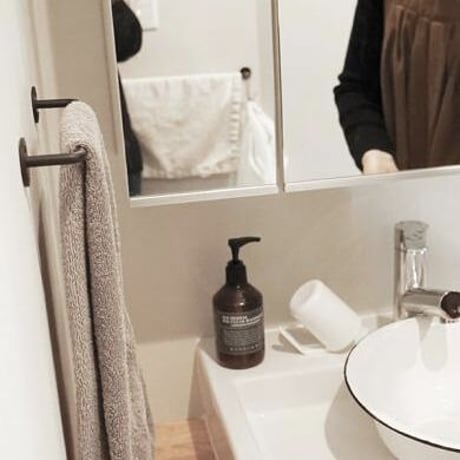Iron Towel Hanger / 程良いボリューム感とシンプルなデザインが空間をスタイリッシュに / 280 / 430 / 680 ハウスパーツ / タオルハンガー / BLACK