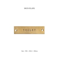 SIGN PLATE / toilet / サインプレート アンティークゴールド