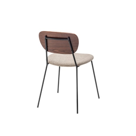 WOOD + FABRIC CHAIR / シンプルでナチュラルな佇まいのカフェチェア / BEIGE , GRAY