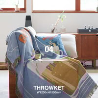MESSAGE THROWKET / ジャガード織のインテリア使いしやすいサイズのスローケット / SICK , NEVER BETTER , BEER LOVER , COFFEE HOLIC