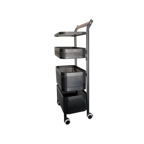 CASTER RACK WAGON / IVORY , BLACK / 脱衣所 / ランドリーラック キッチンワゴン