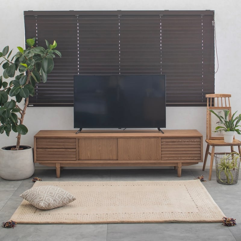 TV BOARD 200 / 重厚感のあるタモ無垢材・突板のテレビボード TV BOARD 200 / 重厚感のあるタモ無垢材・突板のテレビボード