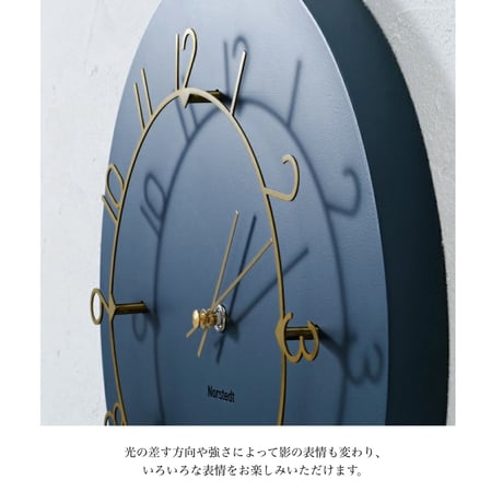 Luu sweep movement clock / 掛け時計 / BEIGE , NAVY