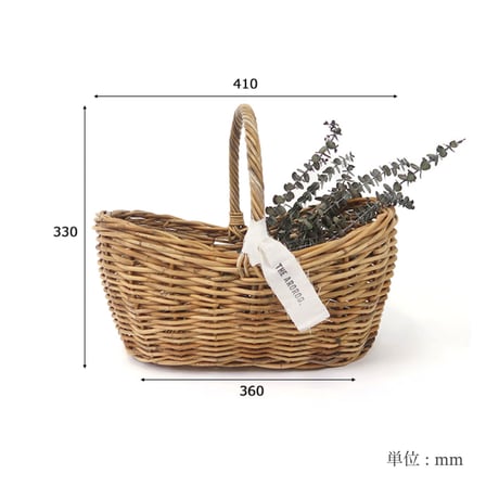 RATTAN BOAT BASKET / Sサイズ , Lサイズ / 天然素材で作り上げたこだわりの収納バスケット / AROROG