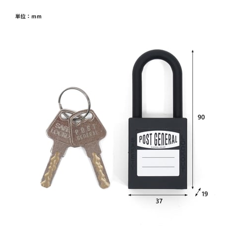 NYLON PADLOCK / ナイロン南京錠 / BLACK , BLUE , GRAY , ORANGE