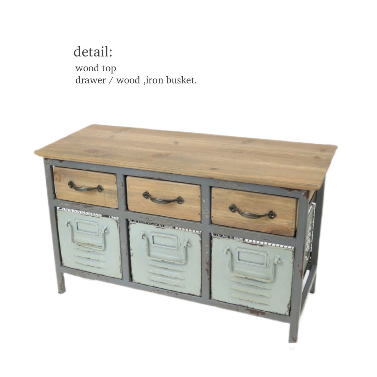 WOOD×IRON MINI CHEST / ドロワー チェスト / ミニチェスト WOOD×IRON MINI CHEST / ドロワー チェスト / ミニチェスト