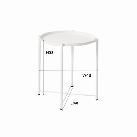 ROUND TRAY TABLE / シンプルでおしゃれなラウンドテーブル / white , gray , black / ラウンド サイドテーブル