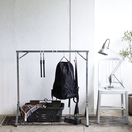 EXHIBITION FOLDABLE HANGER RACK / ハンガーラック / 洋服ハンガー  / プランツハンガー  / サイズ  約W1000×D530mm +3段階の高さ調節可能