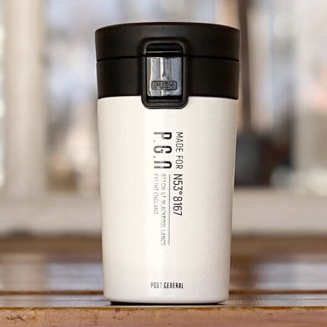 片手で楽々ワンプッシュでオープン ステンレスボトル /300ml / 水筒  ▷保温効力 67℃以上/ 6時間 保冷効力 7℃以下/ 6時間 ▷保温保冷ボトル