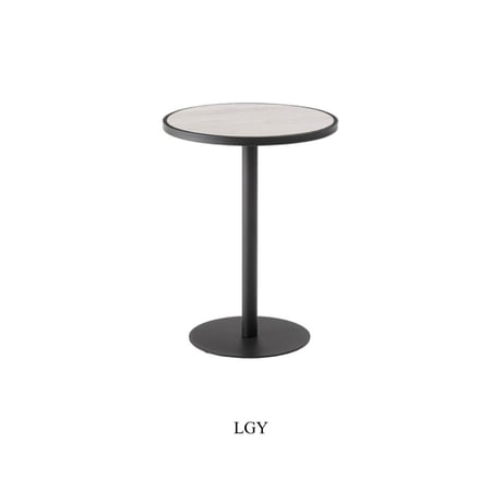 ROUND SIDE TABLE "stone" / GRAY , BLACK  / スタイリッシュで静けさを纏うラウンドテーブル / サイズ : W42xD42xH55cm