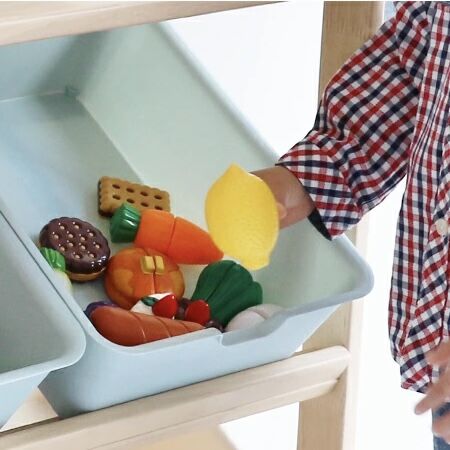 ステアラック3D ホワイト HAB-702WH #buzzfurniture palette-life_hab-702