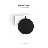 WALL SIGN PLATE / IRON ROUND SIGN / サインプレート / アイアン / サイズ : W145×D15×H140mm
