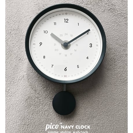 WALL CLOCK / ポップでユニークなおしゃれかわいい振り子時計/ GRAY , NAVY