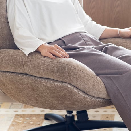 PERSONAL CHAIR + OTTOMAN / BEIGE , GRAY , BROWN / パーソナルチェア / ソファ