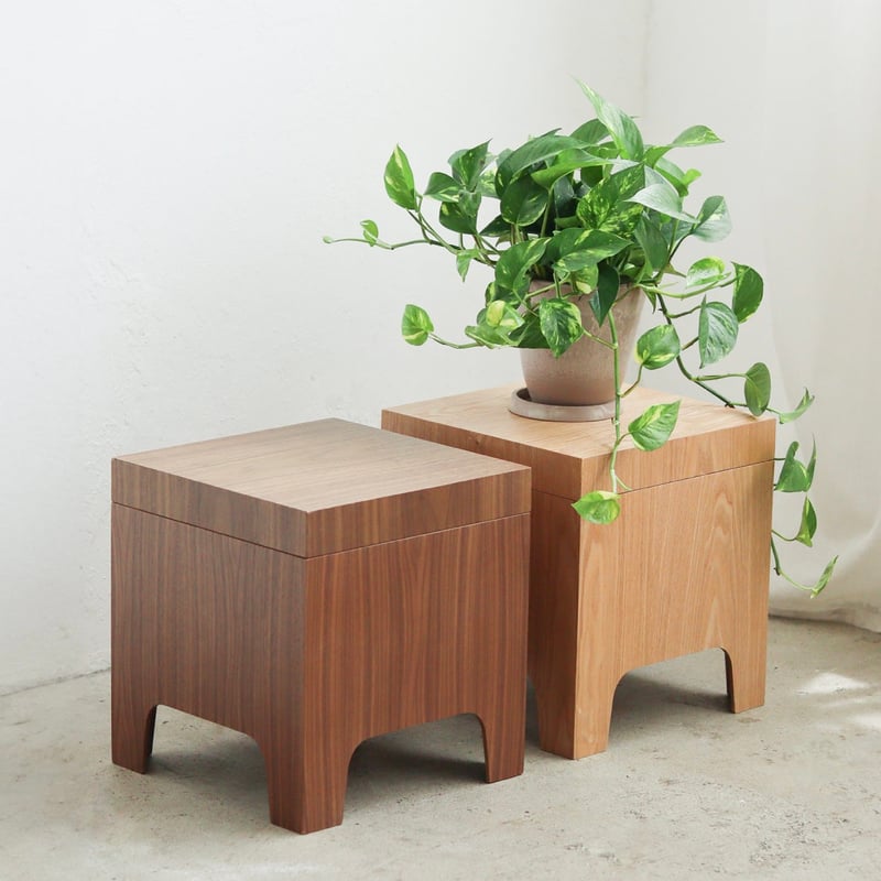 木と流木。段積スタイルローサイドテーブル WOOD LOW SIDE TABLE / LUXE 上質な木目と温もりある質感が魅力のローサ