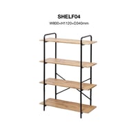 SHELF 04/ オープンシェルフ / 収納棚 / 4段ラック / ブルックリンスタイル / ビンテージインテリア / カリフォルニアスタイル