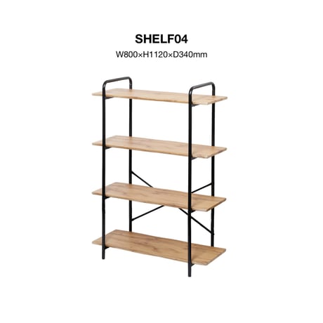 SHELF 04/ オープンシェルフ / 収納棚 / 4段ラック / ブルックリンスタイル / ビンテージインテリア / カリフォルニアスタイル