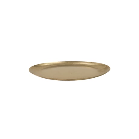 stainless gold oval plate / 静かに佇みながら、空間に上品な彩りを添える一枚 / 22cm / ペア 2枚セット
