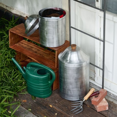 Aluminum canister 02 / S , Lサイズ / 使い込むほどに愛着が湧く大きなキャニスター / キッチン収納 /  重ねて収納