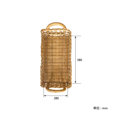 THE AROROG / RECT BASKET 03 / ナチュラルな天然素材の3段バスケット