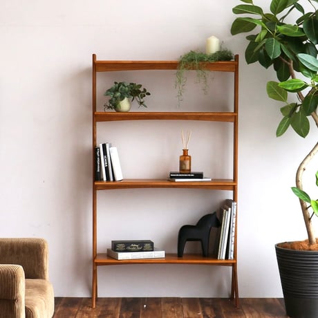 Display OPEN SHELF / スタイリッシュでおしゃれな佇まいの収納棚 / BROWN / オープンシェルフ / 4段ラック