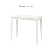 可愛らしく上品な雰囲気のホワイトのデスク / ine reno desk / vary / デスク / 天然木デスク / ホワイト家具 / 白家具 / アンティーク /クラシカル / コンパクト