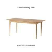 Extension Dining Table / MARCHEF / スマートなデザインと機能性も備えた家具 / サイズ : 1350mm - 1600mm / ダイニングテーブル