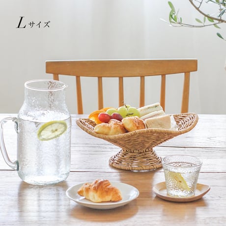 UTILE STAND BASKET / Sサイズ , Lサイズ / ゆるやかなカーブを描いたデザインのフルーツスタンドバスケット /  ナイール