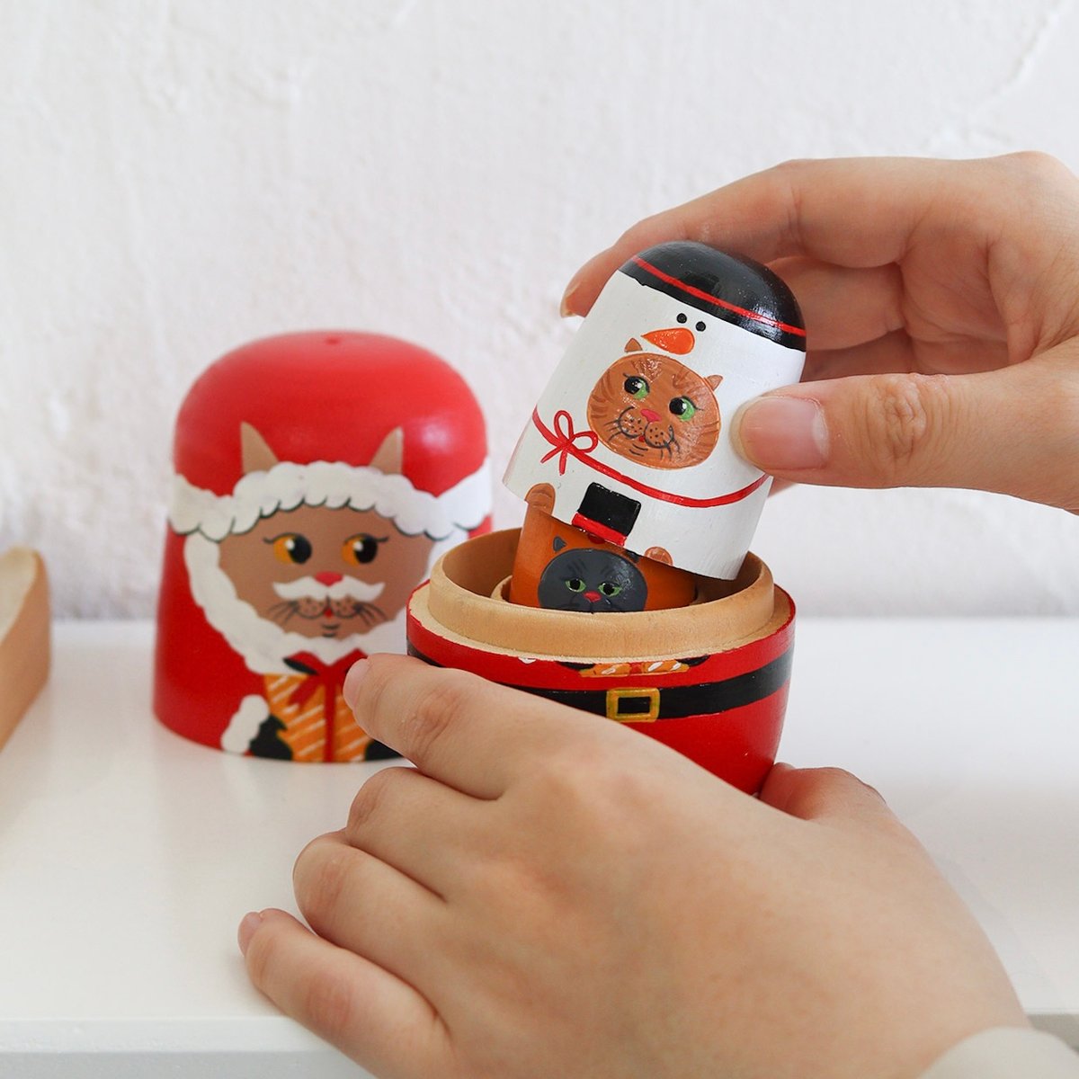 NOOKs matryoshka / ねこのクリスマス マトリョーシカ | LISTAND 公