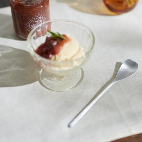 aluminum jam & ice cream spoon /アイスも食べやすくなるスプーンと底に残ったジャムや取りにくい縁の部分もすくいやすい形のスプーン / ペア2本入り / スプーン