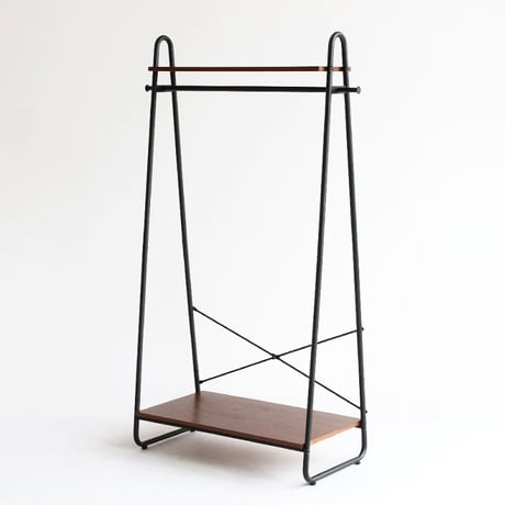 IRON + WOOD HANGER RACK  / ベーシックでおしゃれなハンガーラック / brown / ウォールナット / anthem