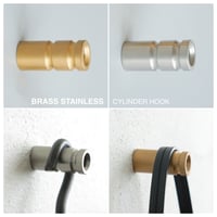 CYLINDER HOOK / BRASS（真鍮）STAINLESS